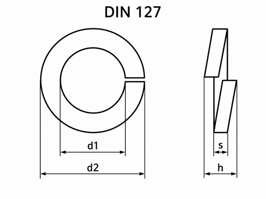 DIN 127 схема DIN 127 схема